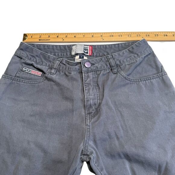 Vintage Roxy Quicksilver Gray Jeans Sz 7 - Picture 6 of 13